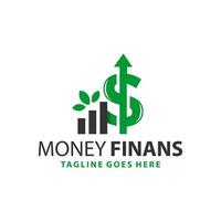 financial natural business logo vector