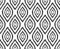 Ikat pattern seamless design. vector