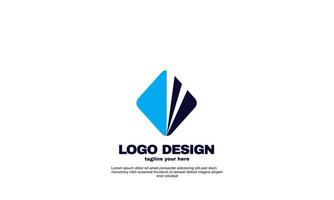 stock vector abstract business company design vector blue color