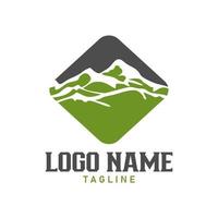 Mountain Logo Template. Vector Illustrator