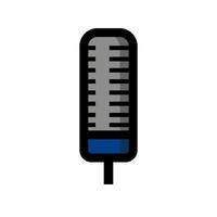 mic for podcasts,interview objects vector simple flat design illustration