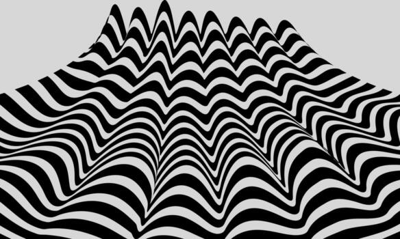 creative wave lines pattern abstract background vector