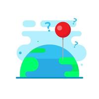 location pin point concept illustration flat design vector eps10. modern graphic element for landing page, empty state ui, infographic, icon