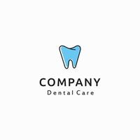 inspiración para el diseño del logotipo de la clínica y el cuidado dental vector