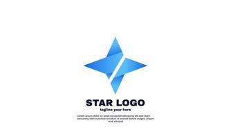 stock vector idea estrella logo diseño abstracto vector plantilla