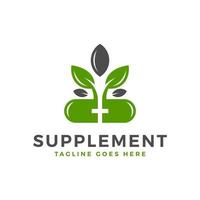 vitamin supplement inspiration illustration logo vector