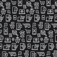 e-commerce seamless pattern vector