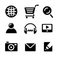 icons and pictograms apps vector