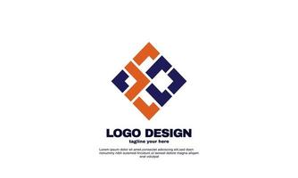abstract business company elegant design logo branding identity template vector