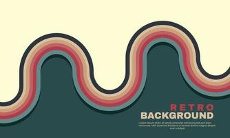 stock vector creative abstract retro and vintage background design rounded striped