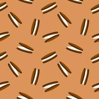 brown cookies pattern seamless background vector