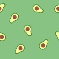 green avocado pattern seamless background vector