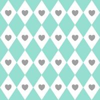heart shaped seamless background showing love vector