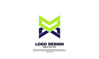 impresionante empresa creativa creación de negocios diseño de idea simple elemento de logotipo diseño de identidad de marca vector