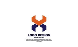 abstract creative company building business simple idea design logo element brand identity design vector