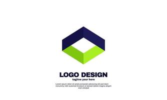 empresa creativa abstracta edificio de negocios diseño de idea simple elemento de logotipo diseño de identidad de marca vector