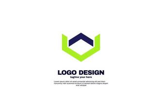 awesome creative company business building simple idea design logo element brand identity design vector