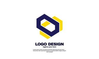 stock empresa creativa edificio negocio idea simple diseño logotipo elemento marca diseño de identidad vector