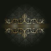 Luxury Golden Text Frame vector