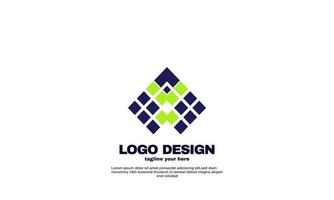 diseño de logotipo de empresa de negocios abstracto identidad corporativa vector