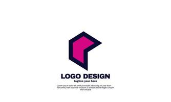 resumen ilustración creativa logotipo moderno empresa corporativa signo de negocio diseño geométrico vector