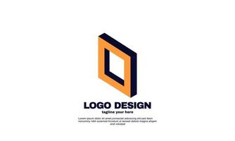 stock abstract creative illustration modern logo company business sign geometric design vector