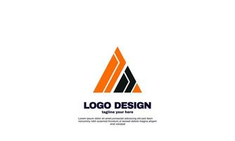 stock resumen creativo corporativo empresa negocio simple idea diseño triángulo logotipo elemento marca identidad diseño plantilla colorido vector