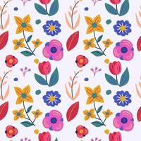 Spring Floral Seamless Pattern vector