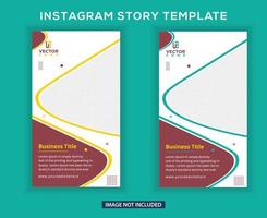 instagram business story post template vector