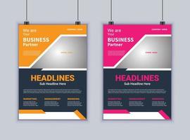 Corporate Business Flyer Design. Modern Layout Design. Vector Design Template. Brochure Design