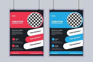 Digital Agency Flyer Design. Business Flyer Design. Vector Design Template. 2 Page Flyer Design. Modern Layout