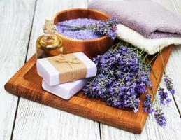 Lavender spa products photo