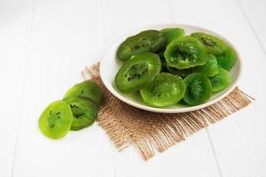 Dried kiwi fruits photo