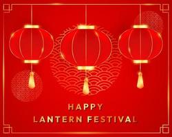 Festive Chinese Lantern Festival Background Vector Design great for greeting card, banner, poster, flyer, template, background, and many more relating to Chinese lantern festival