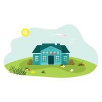 Flat house concept design illustrations vector