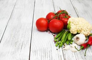 Fresh summer vegetables photo