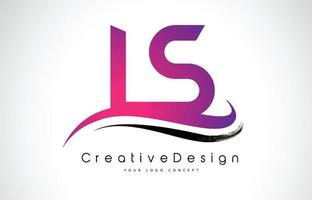 diseño del logotipo de la letra ls ls. icono creativo letras modernas vector logo.
