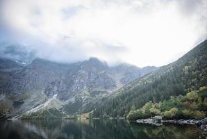 Morskie Oko lake Eye of the Sea at Tatra mountains in Poland. photo