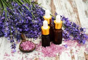 Lavender and massage oil photo