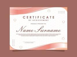 Elegant Certificate Template vector