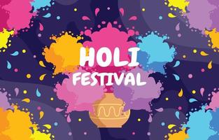 Holi Festival Background vector