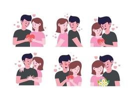 Valentine's Day Couple Characters vector