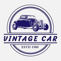 vintage cars logo vintage, retro, coche, vehículo, auto, clásico, automóvil, transporte, transporte, antiguo, diseño, viejo, nostalgia, máquina, estilo, motor, vector, automotriz, reparación, fondo vector