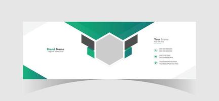 email signature template design vector