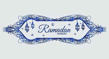 tarjeta de felicitación para ramadan kareem. ilustración vectorial vector