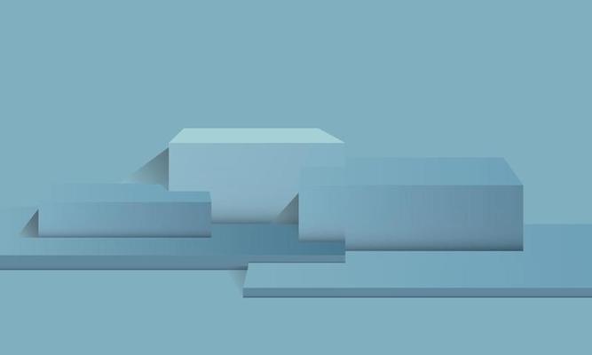 Empty mock up scene with podium or platform. Abstract scene background. Product presentation, mock up, show cosmetic product, Podium, stage pedestal or platform