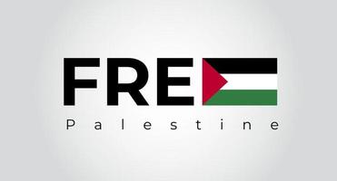 gaza libre, palestina libre. fondo libre de letras de palestina. ilustración de vector de concepto de palestina libre