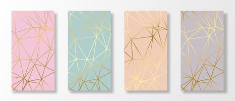 Modern abstract covers set. Minimal covers design. Colorful geometric background vector