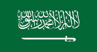 bandera de arabia saudita vector