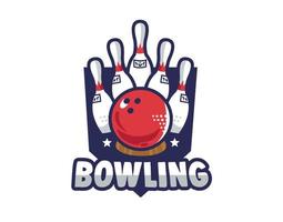 logotipo de bowling fire para todo tipo de equipos y eventos vector